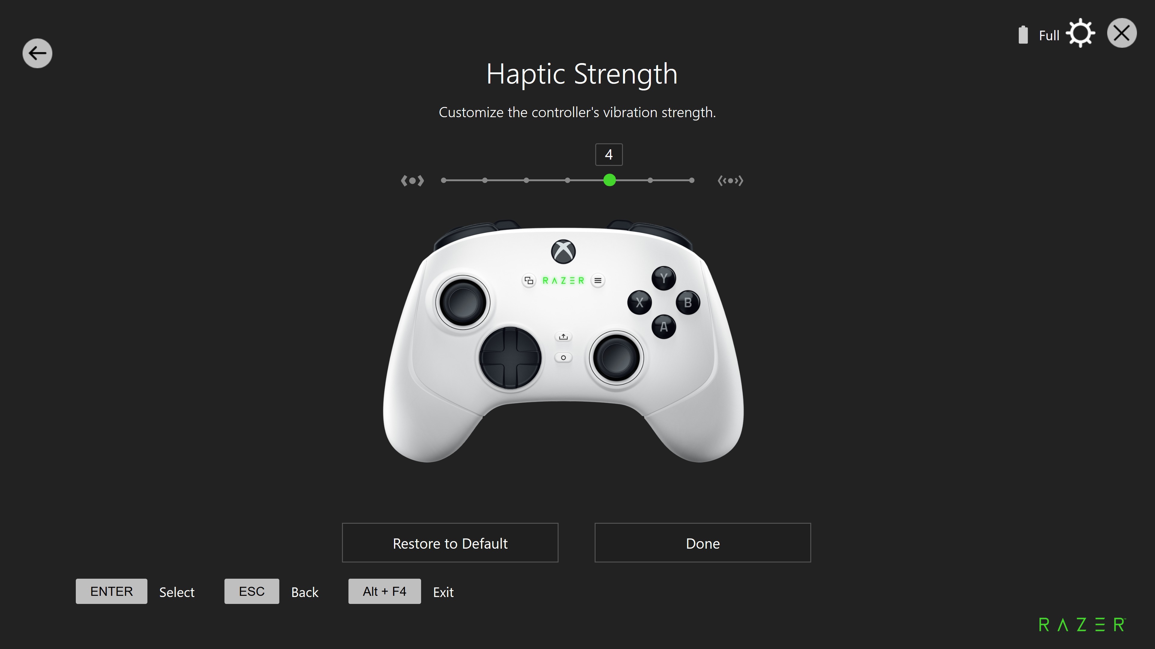 Razer Wolverine V3 Pro haptic strength.jpg